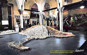 12- Alger - Museee franchet d'Esperey - Salle du Trone - Maquette d'Alger en 1830